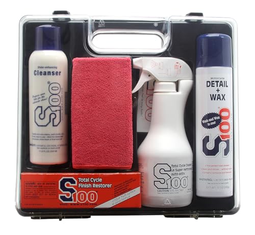 S100 12000C-03 Motorcycle Detailing Kit - 37.66 oz., 3-Pack - size: 3-Pack