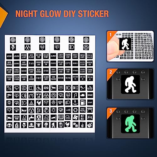 Nilight 3 Pack Rocker Switches with Night Glow Stickers On Off 5 PIN SPST LED Switch Pinkish Purple Backlit 12V/24V for Cars Trucks RVs Boats Auto Motorcycles - color: Purple 3 PCS