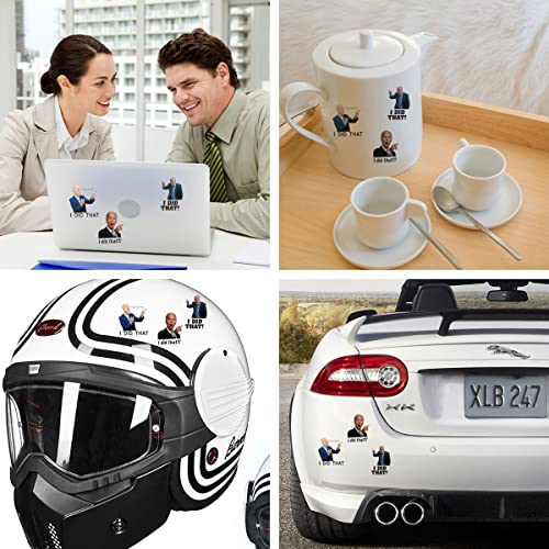 300 Pcs I Did That Biden Stickers,Joe Biden Stickers Funny I Did That - Pointed to Your Left,That's All Me Car Bumper Reflective Waterproof Humor Decals for Gas Pump Motorcycle Helmet Laptop Window