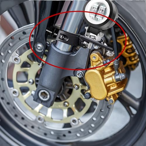 Motorcycle Fog Light Mount Brackets, Motorbike Auxliary Lights Tube Clamp Turn Signal Mounting Clamp Fog Light Holder Adjustable 3.8-5.4 cm Fits Tube 1.8" 2" 2PCS (L) - size: Large