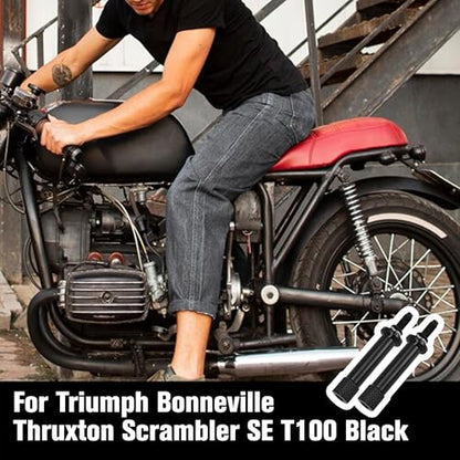 2 Pcs Motorcycle Quick Release Seat Bolts Replacement Fit for Triumph Bonneville SE 2009-2013, for Bonneville T100 2001-2015, for Triumph Scrambler 865 2006-2015, Long Tool Free Extended Screw