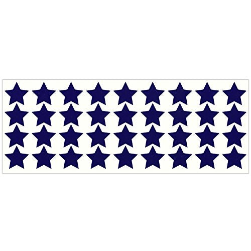 LiteMark Reflective Purple 1 Inch Stars Sticker Decals for Helmets, Bicycles, Strollers, Wheelchairs and More - Pack of 36 - color: Purple