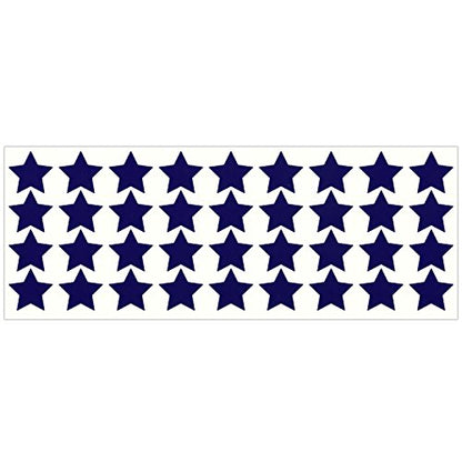 LiteMark Reflective Purple 1 Inch Stars Sticker Decals for Helmets, Bicycles, Strollers, Wheelchairs and More - Pack of 36 - color: Purple