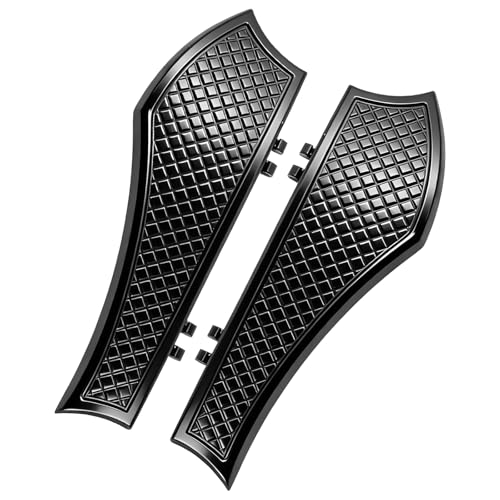 Black Front Ride Floor Board Floorboards Driver Rider Anti-Slip Foot Board for Harley Touring/Street Glide/Road King/Road Glide/Electra Glide/Ultra 1986-2025, Softail 1986-2017 Models - color: Driver Floor Board-Black