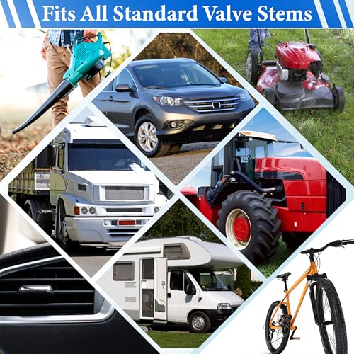 6 Pcs Valve Stem Removal Tool, Single and Double Head Schrader Valve Tool, AC Valve Core Removal Tool Universal Pneumatic Tires for Lawn Mower Blower Tractor Car Bicycle RV Truck and Other Equipment