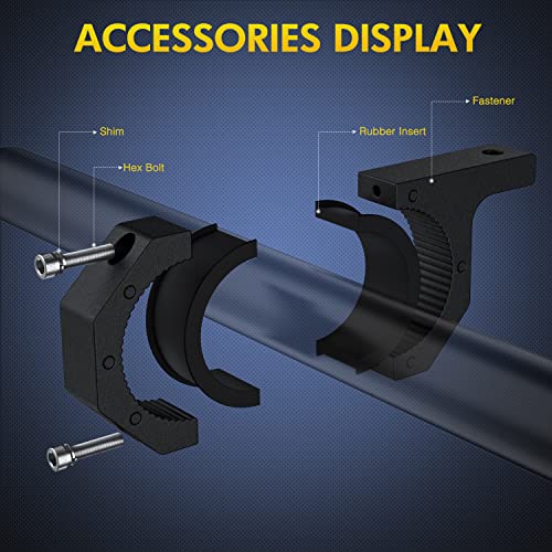 Nilight 4PCS Roll Bar Clamps Mounting Brackets LED Light Mount Clamp Tube Lights Mounts Fit on 2.135" 2.25" 2.375" 2.5" Bull Bars Roof Racks Rolls Cages for ATV UTV Truck - size: For 2.135"/2.25"/2.375"/2.5”Bar
