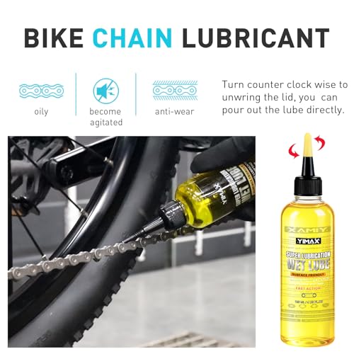 Bike Cleaner, 500ML - Fast-Action, Biodegradable Bicycle Cleaning Spray 120ml Chain Lube Brushes And Sponge 8 In 1 Bicycle Cleaning Kit Safe on All Surfaces and Suitable for All Types of Bike.