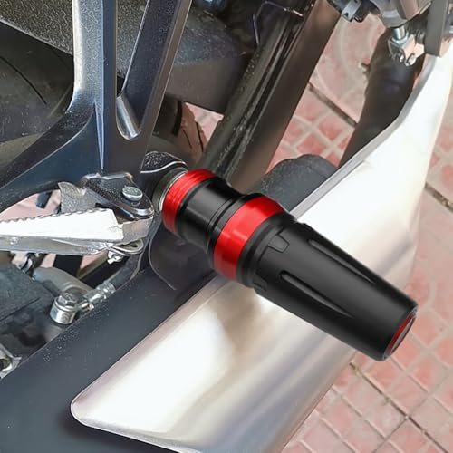 Motorcycle Exhaust Sliders Crash Protector Compatible with H.onda CBR600RR CBR1000RR CBR500R CBR300R CBR250R 2003-2023 2024 2025 2026 | Frame Slider Falling Protection Accessories (red) - color: red