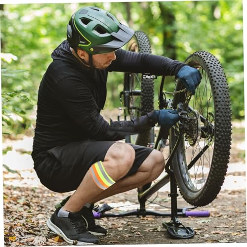 POPETPOP 2pcs Reflective Bike Gear Running Gear Reflective Safety Straps Glow Wrist Bands Night Running Arm Bands