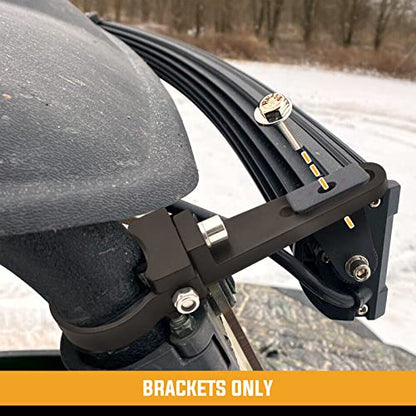 2 Inch Universal Side Roll Cage Bull Bar Tube Clamps LED Light Mount Brackets Compatible with Polaris Ranger RZR Ace General Fit Arctic Cat Fit Yamaha YXZ Fit Kawasaki Teryx ATV UTV - size: 2 inch