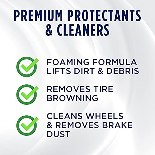 303 Products Wheel and Tire Cleaner - Cleans Both Wheels and Tires Effectively - Tough on Brake Dust - Removes Tire Browning - Foaming Formula, 15.5 fl. oz. (30596CSR) Packaging May Vary (Pack of 2) - size: 15.5 Ounce (Pack of 2)