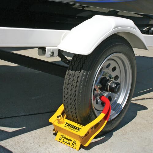 Trimax TCL265 Small Deluxe Keyed Alike Wheel Chock Lock, (Pack of 2) - style: 2 Pack TCL65