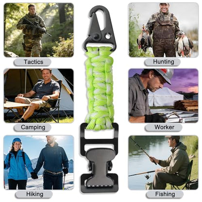 2PCS Heavy Duty Glove Holder with Metal Alligator Glove Clip for Duty Belt, Firefighter, Hiking, Rescue - color: Green