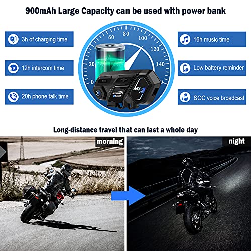 Fodsports Save $50 on 3 Pack M1-S PRO Motorcycle Bluetooth Headset Up to 8 Riders Helmet Intercom with Usable While Charge Universal Connection with Other Brands Motorcycle Bluetooth Intercom