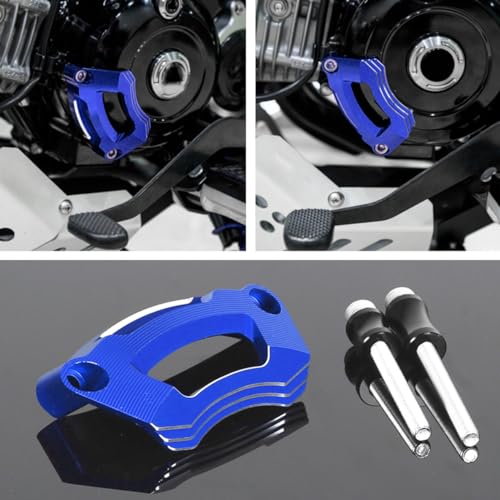 Monkey 125 Engine Stator Crash Guard Compatible with Monkey125 Dax125 Grom125,Cross Cub 110,Ducks125,CT125 Trail 125,Super Cub C125,Super Cab 110 2022-2024 CNC 3D Motorcycle Engine Protector (Blue) - color: Blue
