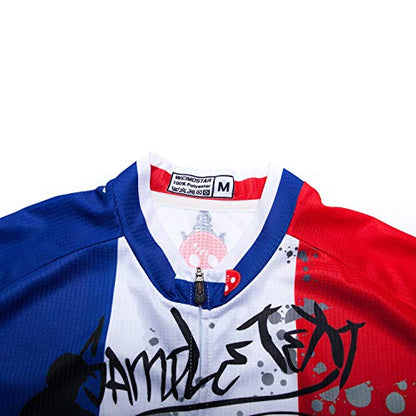 Cycling Jerseys Men,Mountain Bike Jersey Summer Short Sleeve Breathable Bicycle Tops Riding Bike Shirts Quick Dry - color: Cf0172, size: Small