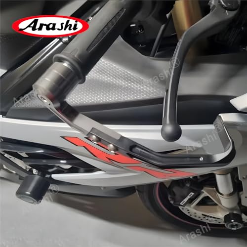 Arashi 7/8" 22mm Universal Motorcycle Handlebar Brake Clutch Lever Protector Hand Guards Handguards for CBR600RR CBR1000RR S1000RR YZF R1 R3 R6 R7 MT09 Ninja 250R 300 400 GSXR 1000 600 750 1300 Gray