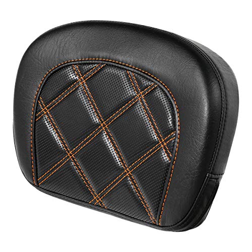 Detachable Sissy Bar Backrest Pad Fits For Harley 1997-2023 Touring Road King Tri Glide Street Glide Road Glide Electra Glide 2018-2023 Softail Slim FLSL Low Rider FXLR - color: Style F# 1