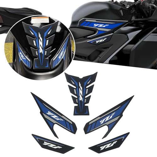 For YZF R25 R3 YZF R3 YZF R25 YZFR25 YZFR3 2025 motorcycle side tank pads tank pads knee pads protectors decals traction pads yzf r3 r25 2019-2025 motorcycle accessories (blue)