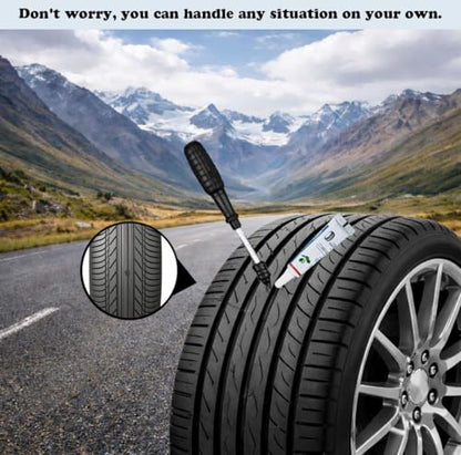 100pscrubber Nail tire Repair kit,tire Repair kit Rubber Nail, Easy Install Puncture Repair Screws,Applicable to Emergency Tire Fix for Cars, Motorcycles, SUVs, Trucks - color: 100PCS