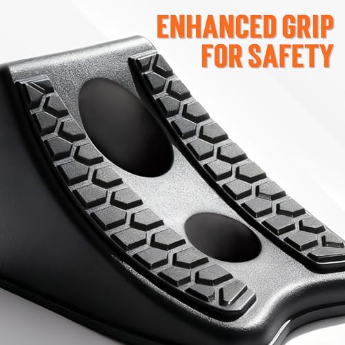 TONDA Wheel Chocks, Heavy Duty Wheel Wedge for Car, Travel Trailer, 4 Pack | SPACE-SAVING DESIGN, ANTI-SLIP SURFACE, TRIANGULAR DESIGN, HEAVY-DUTY - color: 4 PACK