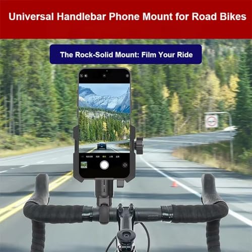 Shockproof Motorcycle Phone Holder, Universal Bike Handlebar Mount for GPS Navigation, Compatible with E-Bike Mountain Bicycle (Style A) - color: Style A