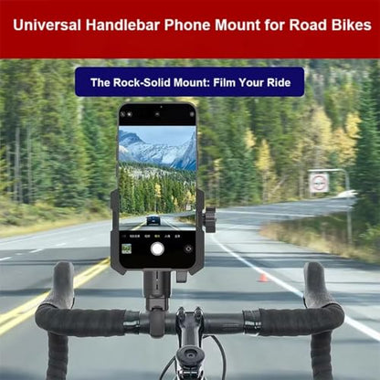 Shockproof Motorcycle Phone Holder, Universal Bike Handlebar Mount for GPS Navigation, Compatible with E-Bike Mountain Bicycle (Style A) - color: Style A