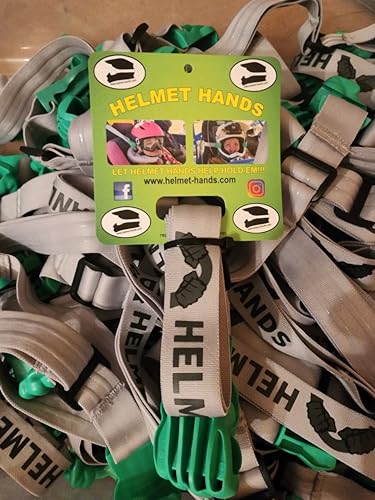 Helmet-Hands/The Safe, Fun, and Easy Way to Help Hold Their Heads up While They nap on Those Long Rides! - color: green