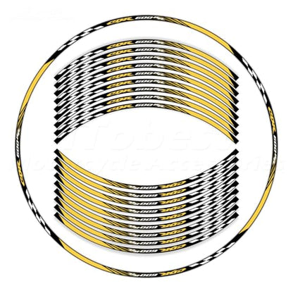 CBR 17 inch Wheel Rim Stickers Decals Tape Compatible with CBR600RR 2003-2025 F5 Motorcycle Reflective Rim Tapes Sticker Stripe (Ceep Yellow) - color: Ceep Yellow