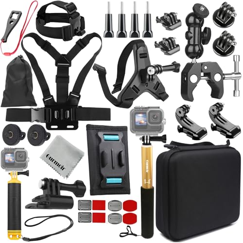 Accessory Kit for DJI Osmo Action 6/5 pro/4/Insta 360 X5 X4 /Go Pro Hero13 12/Gopro Max 2, Bike Mount/Hat Clip/Helmet Strap/Backpack Mount kit for Gopro/Osmo Action/Insta 360(DT18)