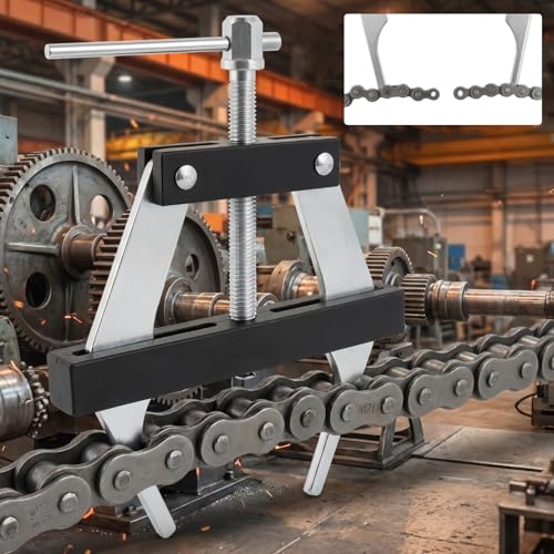 ChgImposs Chain Breaker Tool for #100–#200 Roller Chains – Heavy Duty High Carbon Steel 2-Claw Connecting Puller for Motorcycle, Bicycle, Go-Kart & ATV Chain Repair