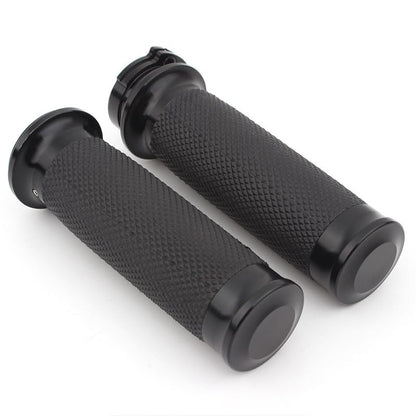 Motorcycle 1 Inch Handlebar Grips Universal Hand Grips Non-Slip Rubber Handgrips Fit for H-Arley Touring Softail Road Street Glide Road King Sportster