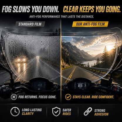 Universal Anti-Fog Helmet Visor Film