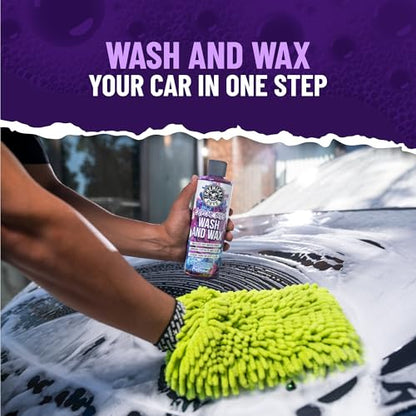 Chemical Guys Extreme Bodywash & Wax Foaming Car Wash Soap - Soap for Foam Cannons, Foam Guns, or Bucket Washes for Cars, Trucks, Motorcycles, RVs, and More, Grape Scent - 64 oz (Half Gallon) - size: 64 Ounce (Pack of 1)