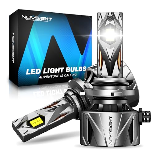 NOVSIGHT 𝟵𝟬𝟬𝟱/𝗛𝗕𝟯 Fog Bulbs Upgrade, 900% Brighter 95,000LM, 240W Performance, Enhanced Cooling, 5-Min Installation, 100,000+ Hour Lifespan, IP68 & CANBUS Compatible, Pack of 2 - color: 9005, size: 95000LM