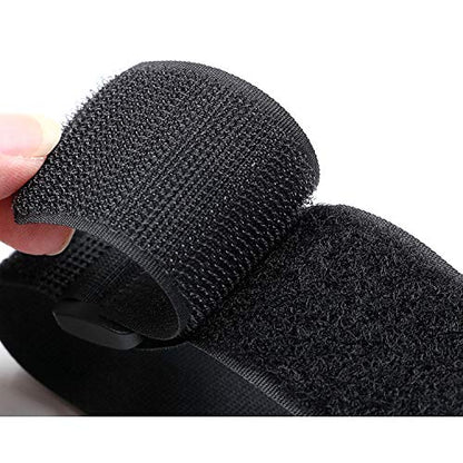 Envisioned Reusable Cinch Straps 3" x 20" - 6 Pack, Multipurpose Strong Gripping, Quality Hook and Loop Securing Straps (Black) - size: 3" x 20"