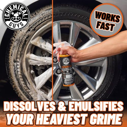 Chemical Guys Signature Series Orange Degreaser Spray - Heavy Duty All Purpose Cleaner for Engines, Tires, Undercarriages, Tools and More, Professional Strength, Breaks Down Grease, Oil & Grime, 16 oz - size: 16 Fl Oz (Pack of 1)