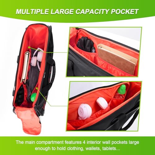 Mofun Saddlebag Liner Bags Hard Saddle Liner bag Organizer With Bright Orange Compatible with Harley Touring Street Road Electra Glide Road King 1993-2025, 2 Bags - style: Black With Red Liner