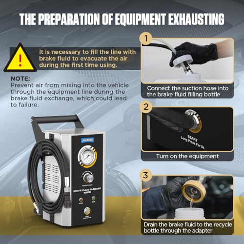 Brake Bleeder Kit Automotive,Brake Fluid Bleeder Exchanger Machines,Brake Oil Fluid Extractor Pump,Professional Pulsating Brake Oil Fluid Bleeding Tool,Automatic Vacuum Brake Bleeder One Person