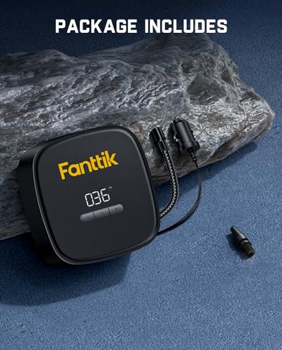 Fanttik X9 SE Tire Inflator Portable Air Compressor for Car, 12V DC Tire Pump with Pressure Gauge, 9.8ft Long Charging Power Auto Air Pump for Car, Motorcycle