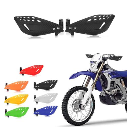 7/8" 22mm Motorcycle Handguards Handlebar Protector Gear for Dirt Bike ATV Yamaha Kawasaki Suzuki Honda(Black) - color: Black