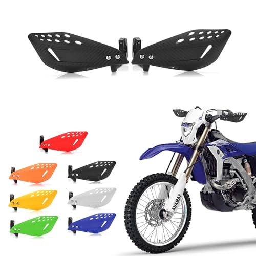 7/8" 22mm Motorcycle Handguards Handlebar Protector Gear for Dirt Bike ATV Yamaha Kawasaki Suzuki Honda(Black) - color: Black