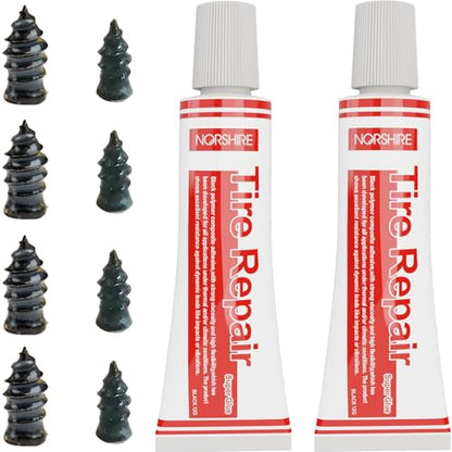 NORSHIRE Tire Repair Nail,Self-Tapping Screw,Tire Repair Kits,Tire Screw Plug,Tire Repair Rubber Nail,Tire Fix,Suitable for car, Motorcycle, ATV, Jeep, Truck, Tractor tire Puncture Repair