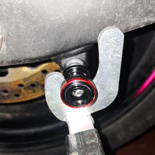 M8 Swingarm Spools Sliders, CNC Billet Aluminum Universal Paddock Rear Stand Screws Bobbins, Fits for CBR600RR CBR1000RR, GSXR600/750/1000, ZX6R ZX10R Z650 Z900, SV650,S1000RR– 2 PCS (Red) - color: Red