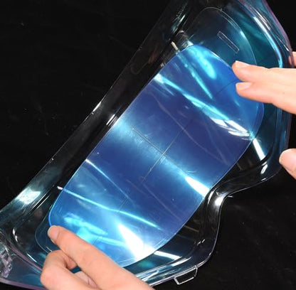 Universal Helmet Shield Anti Fog Film,Clear Visor Lens Insert Fog Resistant 3.7" x 10.7" - 2 PCS - size: 2 PCS UNIVERSAL ANTI-FOG