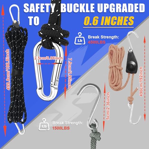Kayak Tie Down Straps Kit – Bow & Stern Loops, Heavy Duty Ratchet Straps, Anchor Points & Secure Tying Kit for Canoes, Kayaks, Paddleboards, and Watercraft