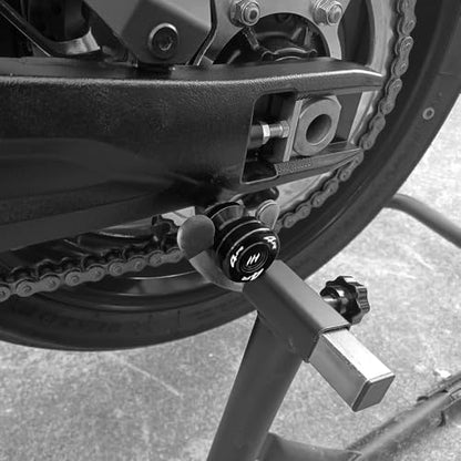Motorcycle M8 Swingarm Spools Slider For Ninja ZX-4RR 2023-2025 Ninja ZX-4R 2024-2025 Swing Arm Spool Slider Stand Screws CNC Universal Enhanced Protection Accessories (Black) - color: Black