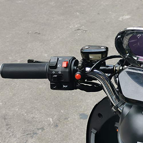 7/8" 22mm ATV Motorcycle Handlebar Control Switches Left Right for Horn Button Turn Signal Electric Fog Lamp Light Start Kill Warning Light