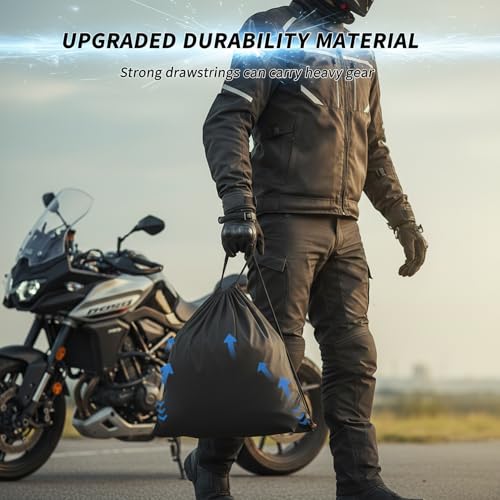 Drawstring Helmet Bag, Motorcycle Helmet Storage Bag Large Capacity Welding Helmet Bag For Ski Snowmobile Dirt Bike Motocross Bicycle Racing Skiing Cycling Riding Sports Helmet