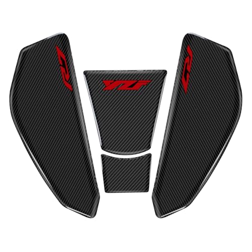 3D Motorcycle Tank Pad Gas Tank Protector Compatible with Yamaha YZF-R7 R7 Anti Slip Tank Pad Stickers Gas Oil Fuel Tank Pad Protectors，red - size: R7 -2